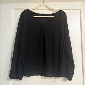 Urban Outfitters Black Button Down Shirt